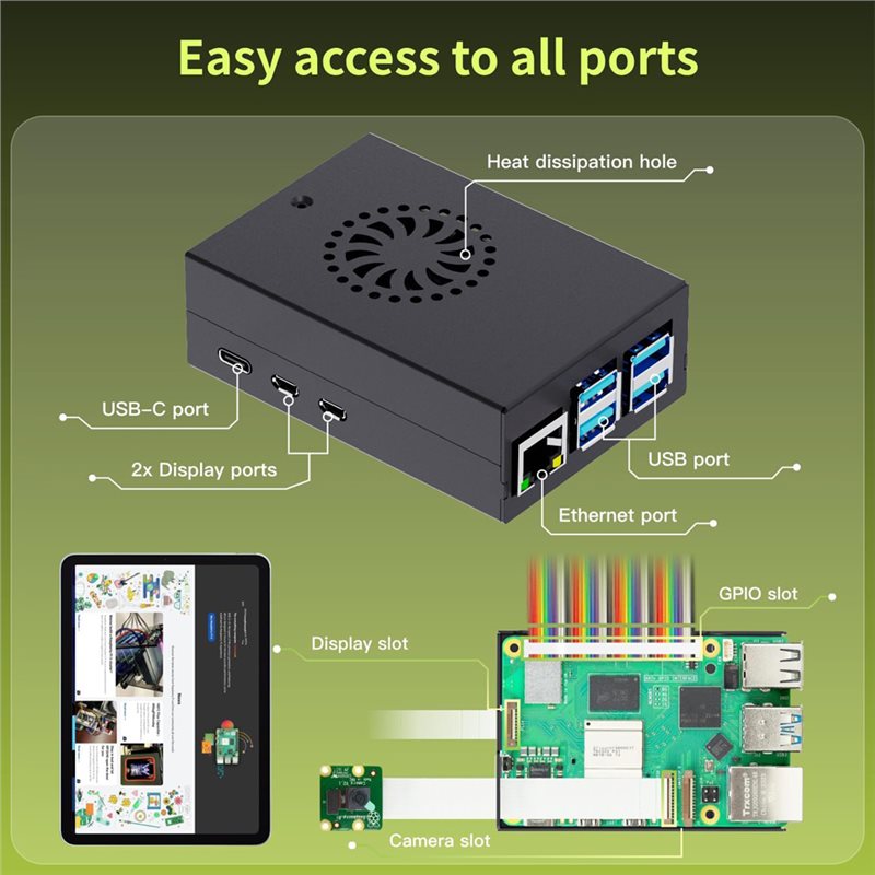 T23C, Raspberry Pi 5 için Iras - Raspberry Pi 5 8Gb Kit incelemesi ve fiyatı